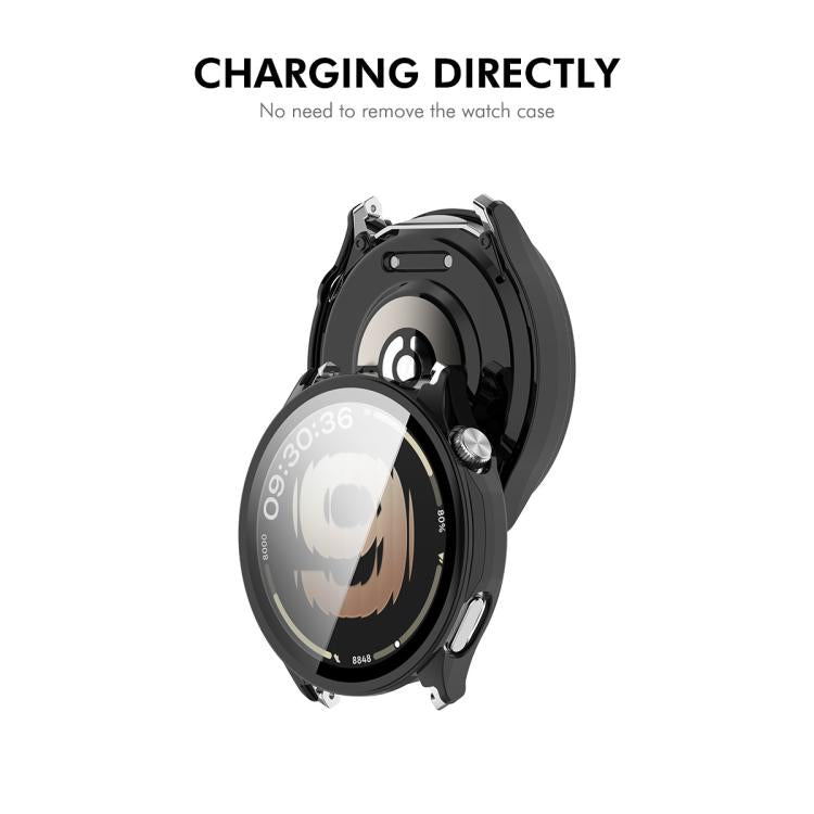 For OPPO Watch S ENKAY Hat-Prince Full Coverage Tempered Glass Film Integrated PC Watch Cover