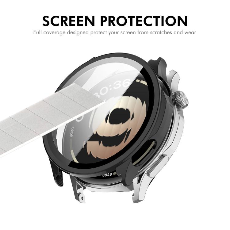 For OPPO Watch S ENKAY Hat-Prince Full Coverage Tempered Glass Film Integrated PC Watch Cover