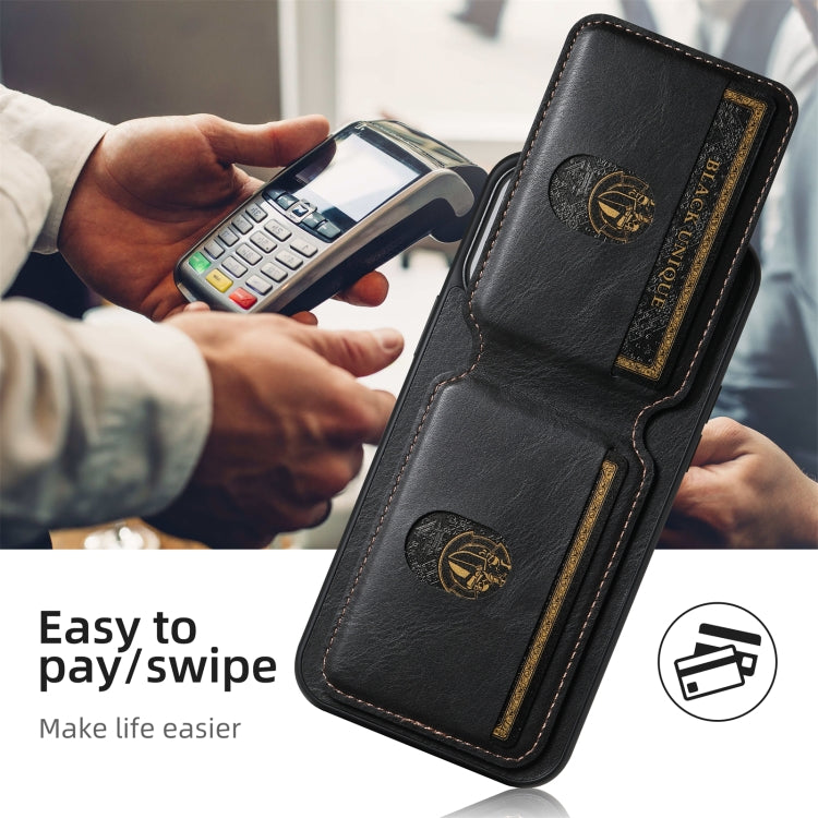For iPhone 16 Suteni H02 Leather Wallet Stand Back Phone Case