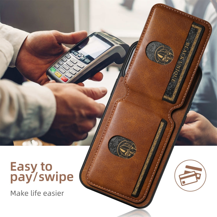 For iPhone 16 Suteni H02 Leather Wallet Stand Back Phone Case
