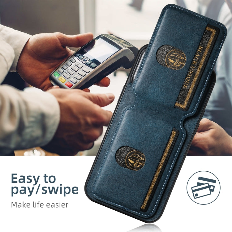 For iPhone 16 Plus Suteni H02 Leather Wallet Stand Back Phone Case