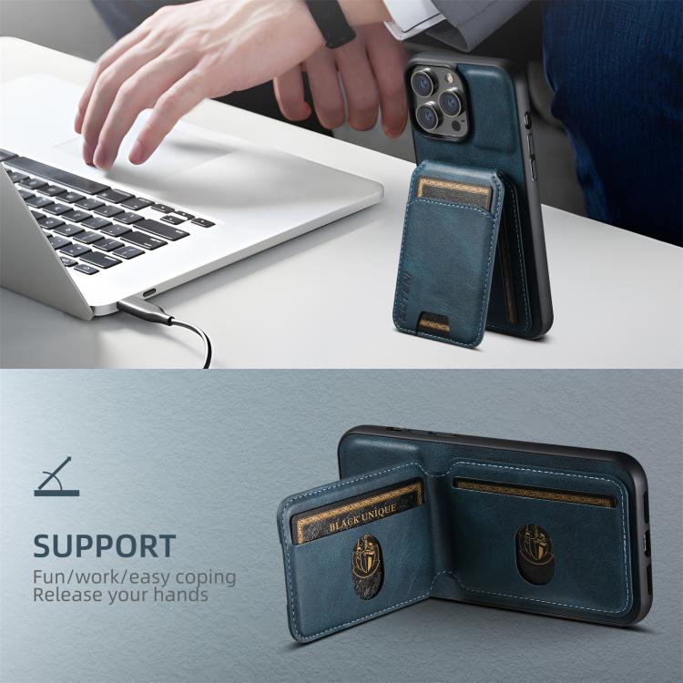 For iPhone 17e / 16e Suteni H02 Leather Wallet Stand Back Phone Case