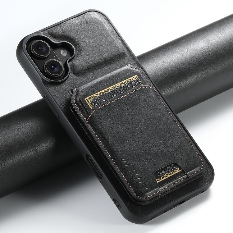 For iPhone 17 Suteni H02 Leather Wallet Stand Back Phone Case