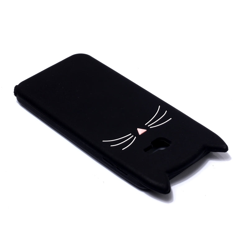 Lovely 3D Moustache Cat Soft Silicone Back Case for Galaxy J4+