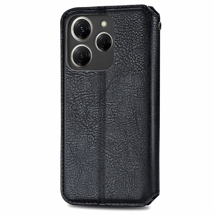 ForTecno Spark 20 Pro Cubic Grid Pressed Magnetic Leather Phone Case