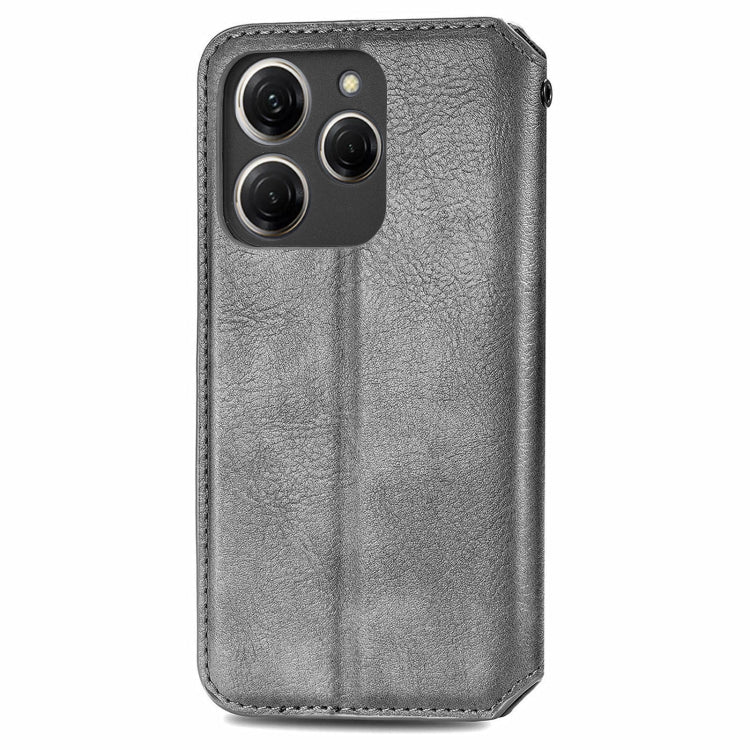 ForTecno Spark 20 Pro Cubic Grid Pressed Magnetic Leather Phone Case