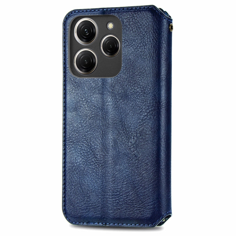 ForTecno Spark 20 Pro Cubic Grid Pressed Magnetic Leather Phone Case