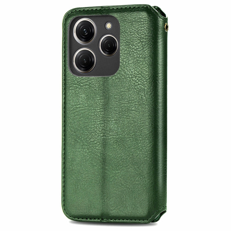 ForTecno Spark 20 Pro Cubic Grid Pressed Magnetic Leather Phone Case