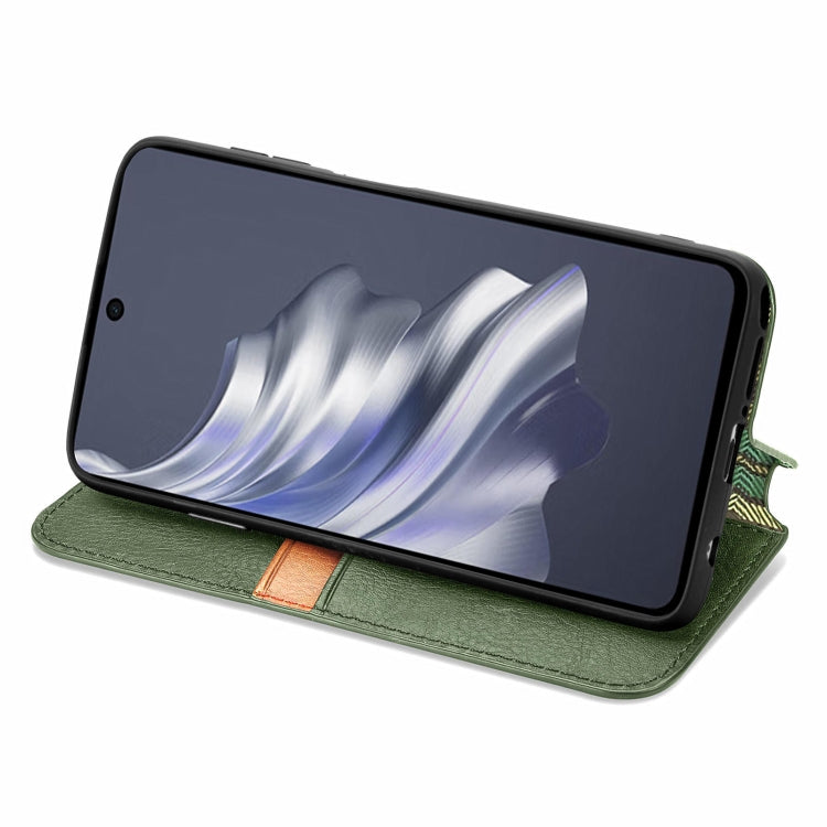 ForTecno Spark 20 Pro Cubic Grid Pressed Magnetic Leather Phone Case