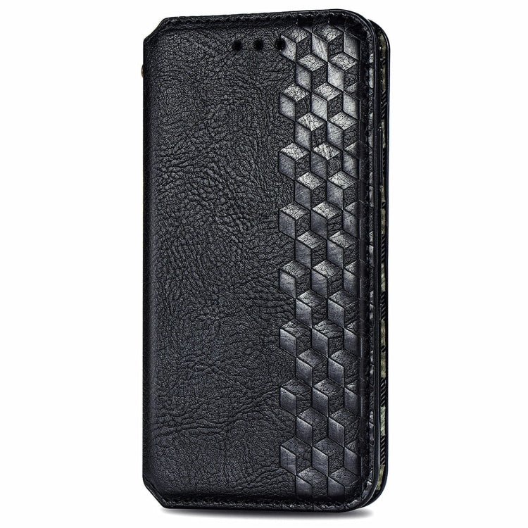 For Tecno Spark 20C 4G Cubic Grid Pressed Magnetic Leather Phone Case