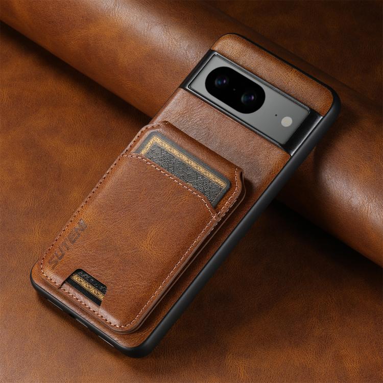 For Google Pixel 10 Suteni H02 Leather Wallet Stand Back Phone Case