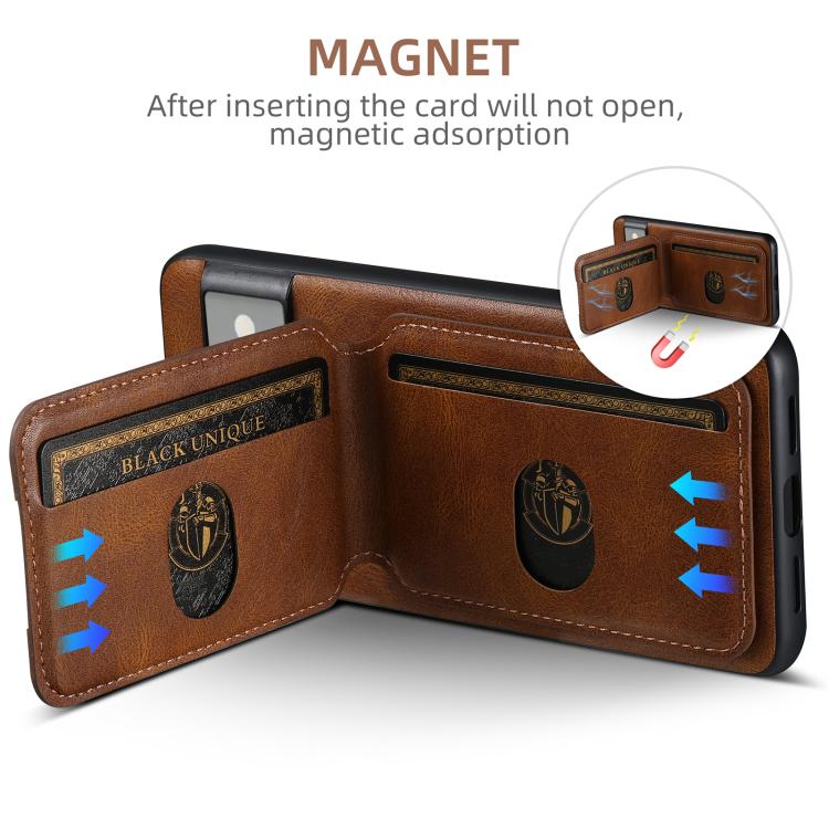 For Google Pixel 10 Suteni H02 Leather Wallet Stand Back Phone Case