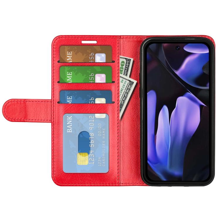 For Google Pixel 9a R64 Texture Horizontal Flip Leather Phone Case