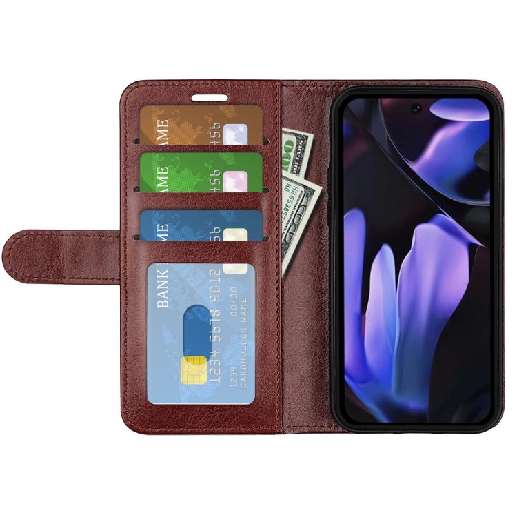 For Google Pixel 9a R64 Texture Horizontal Flip Leather Phone Case