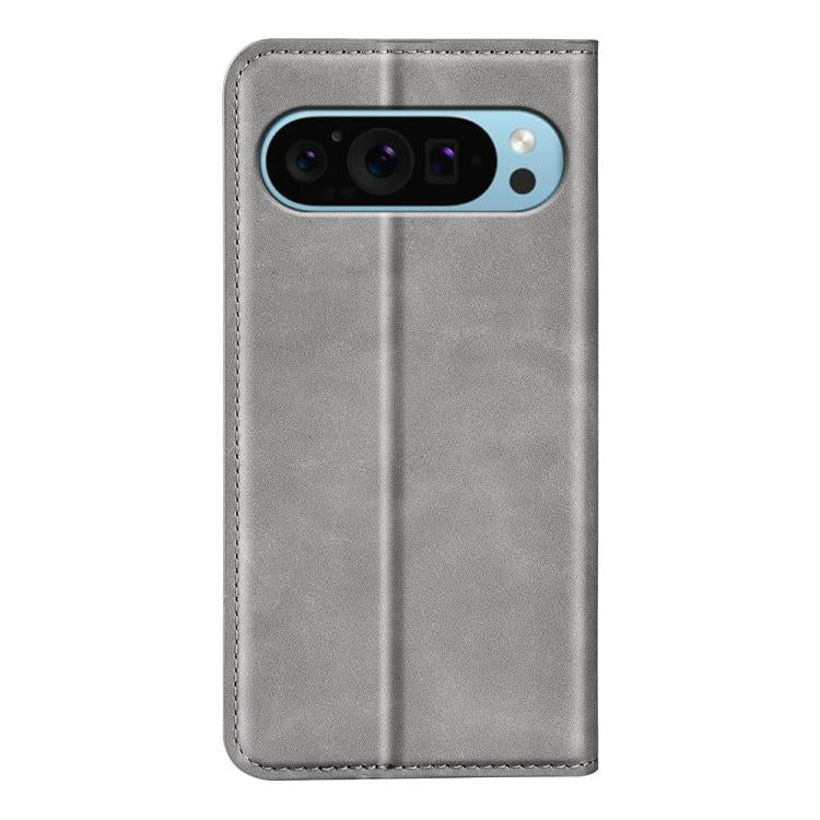 For Google Pixel 9 / 9 Pro Retro-skin Magnetic Suction Leather Phone Case