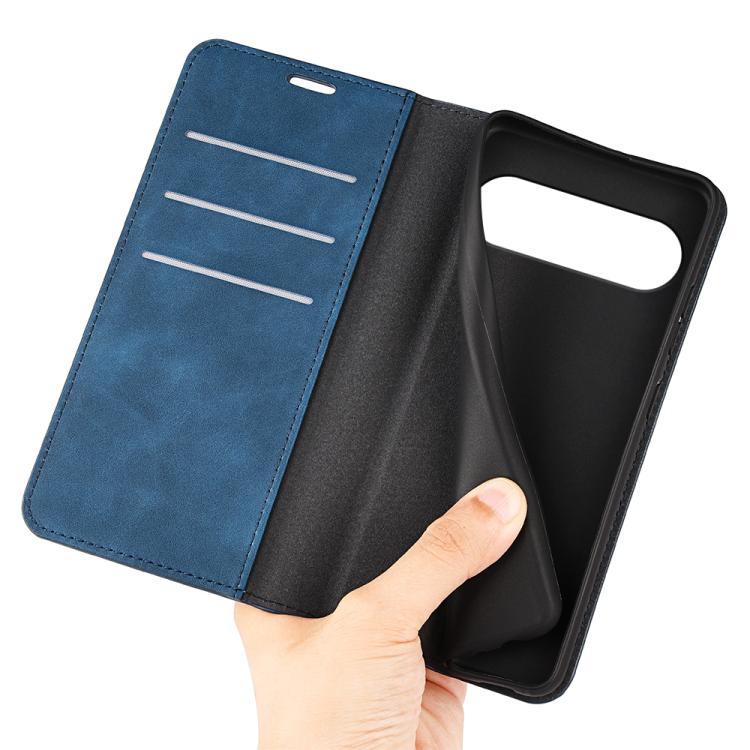 For Google Pixel 9 / 9 Pro Retro-skin Magnetic Suction Leather Phone Case