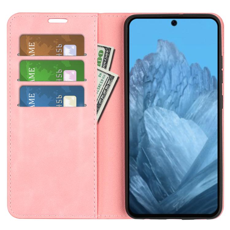 For Google Pixel 9 / 9 Pro Retro-skin Magnetic Suction Leather Phone Case