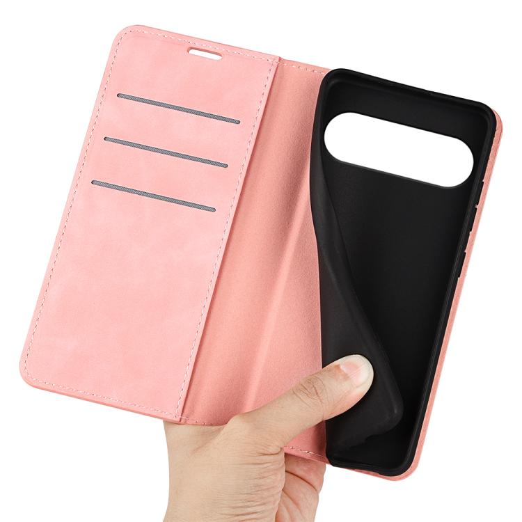 For Google Pixel 9 / 9 Pro Retro-skin Magnetic Suction Leather Phone Case