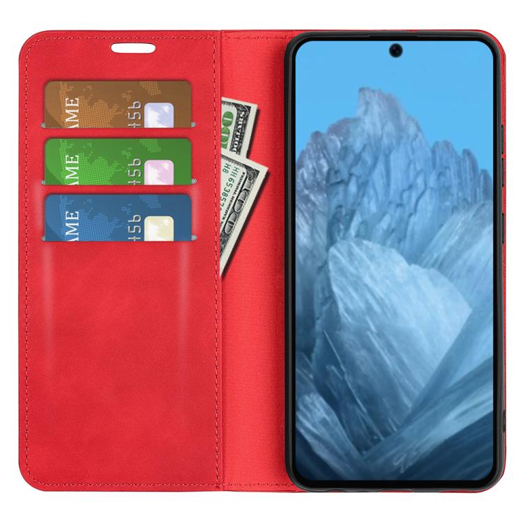 For Google Pixel 9 / 9 Pro Retro-skin Magnetic Suction Leather Phone Case