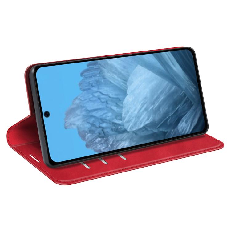 For Google Pixel 9 / 9 Pro Retro-skin Magnetic Suction Leather Phone Case