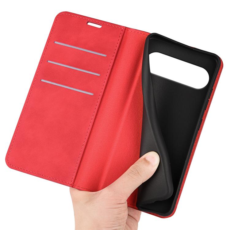 For Google Pixel 9 / 9 Pro Retro-skin Magnetic Suction Leather Phone Case