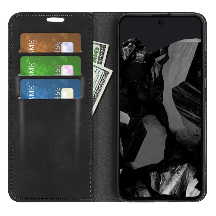 For Google Pixel 9 Pro XL Retro-skin Magnetic Suction Leather Phone Case