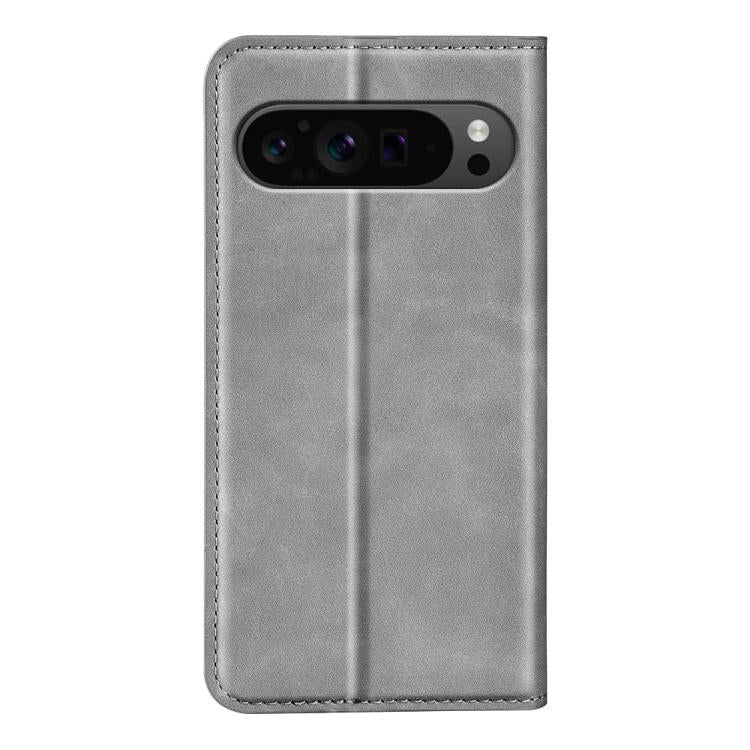 For Google Pixel 9 Pro XL Retro-skin Magnetic Suction Leather Phone Case