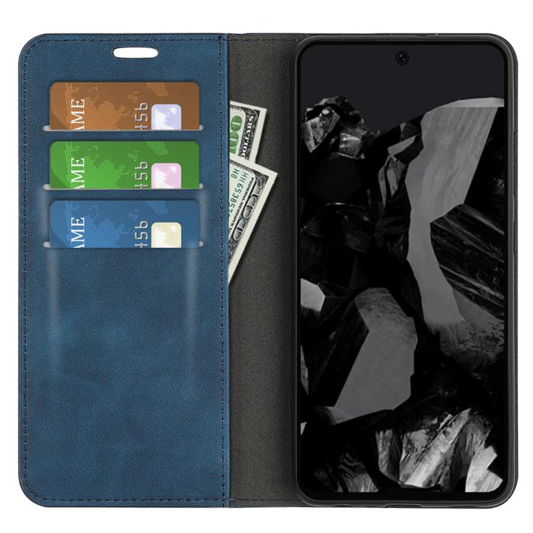 For Google Pixel 9 Pro XL Retro-skin Magnetic Suction Leather Phone Case