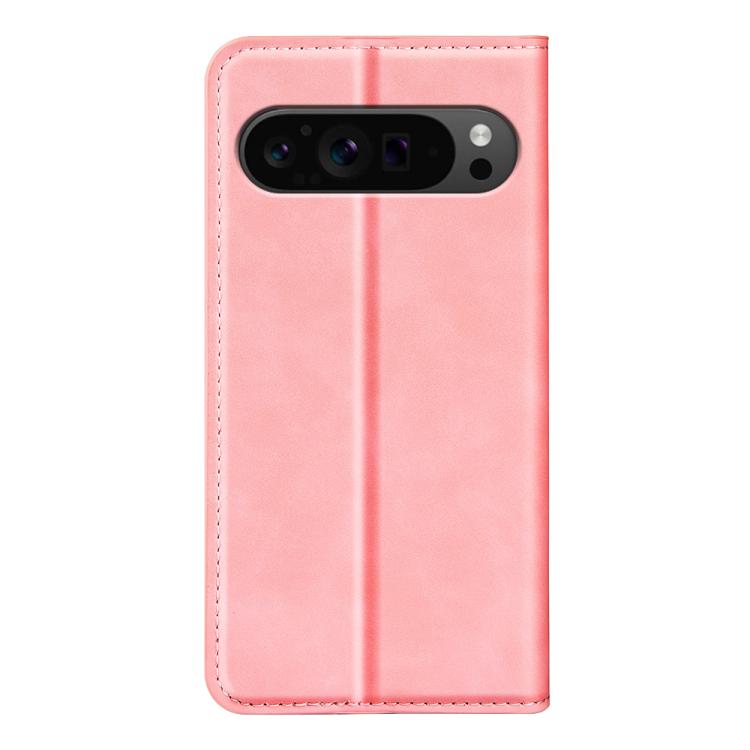For Google Pixel 9 Pro XL Retro-skin Magnetic Suction Leather Phone Case