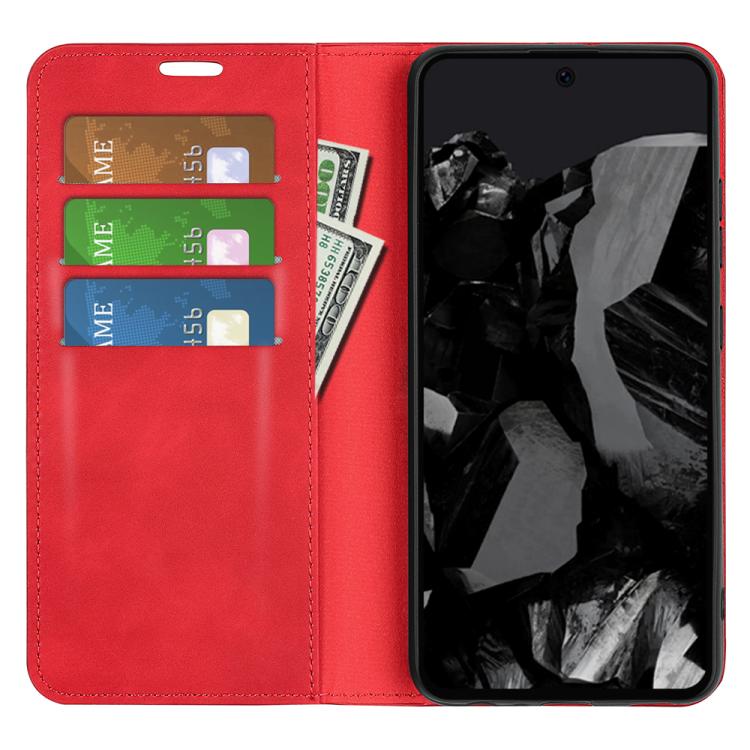 For Google Pixel 9 Pro XL Retro-skin Magnetic Suction Leather Phone Case
