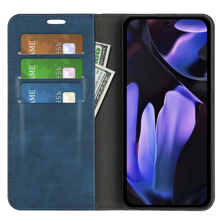 For Google Pixel 9a Retro-skin Magnetic Suction Leather Phone Case