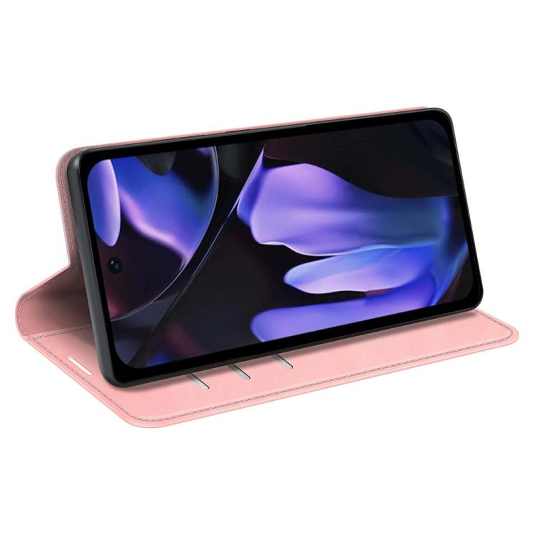 For Google Pixel 9a Retro-skin Magnetic Suction Leather Phone Case