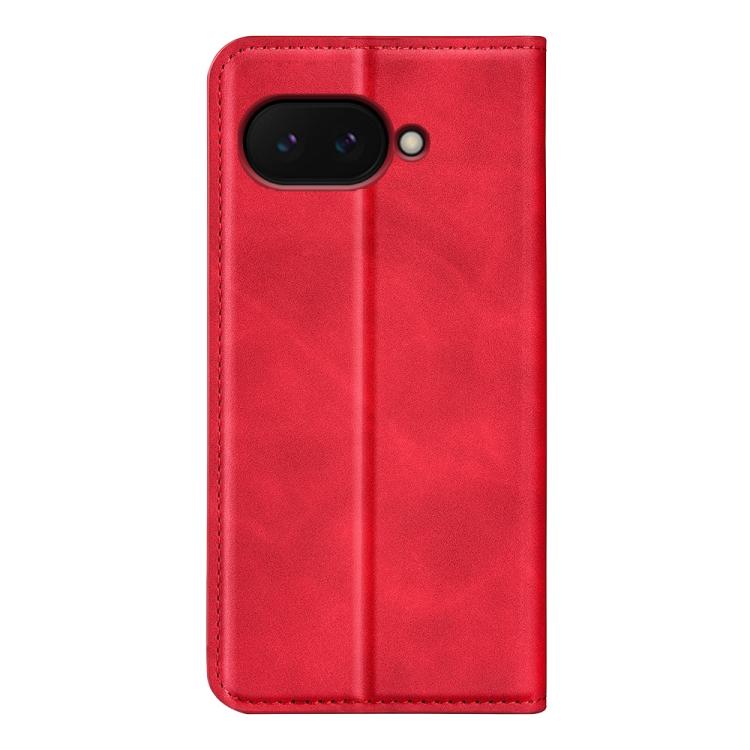 For Google Pixel 9a Retro-skin Magnetic Suction Leather Phone Case