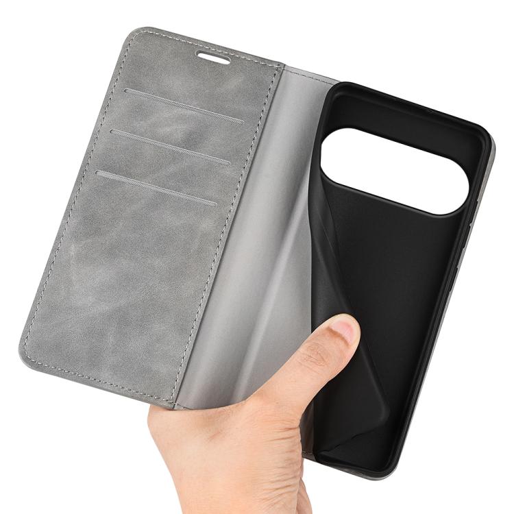 For Google Pixel 11 / 11 Pro Retro-skin Magnetic Suction Leather Phone Case