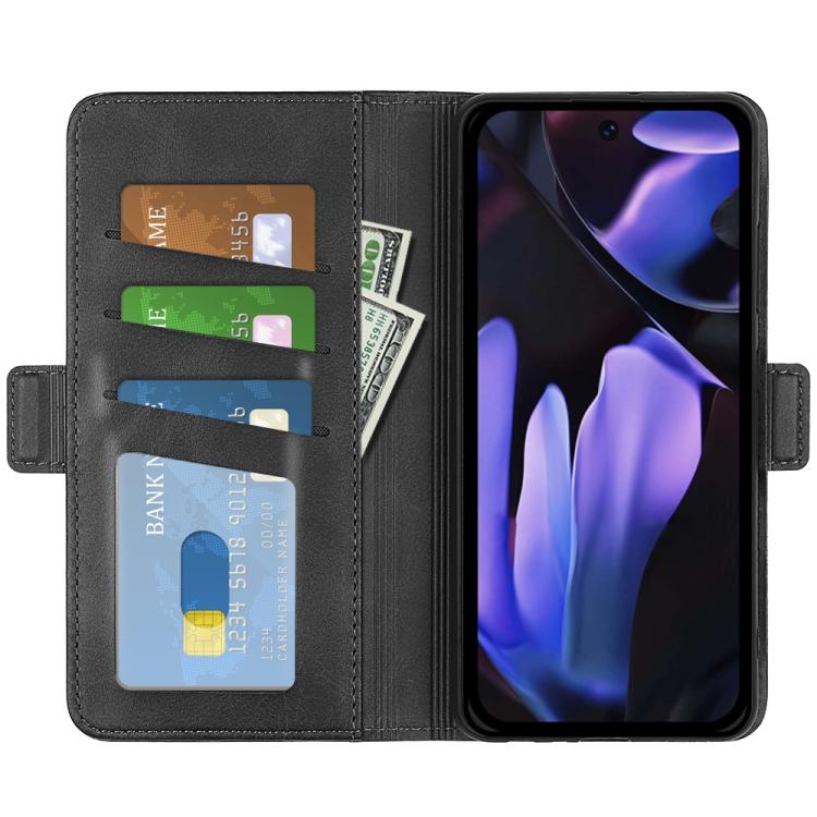 For Google Pixel 9a Dual-side Magnetic Buckle Horizontal Flip Leather Phone Case