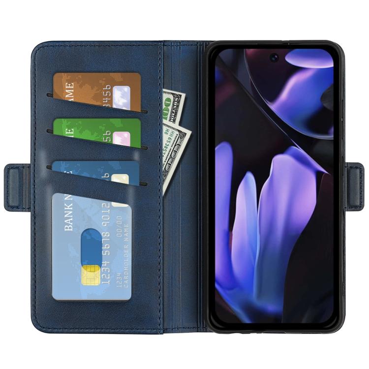 For Google Pixel 9a Dual-side Magnetic Buckle Horizontal Flip Leather Phone Case