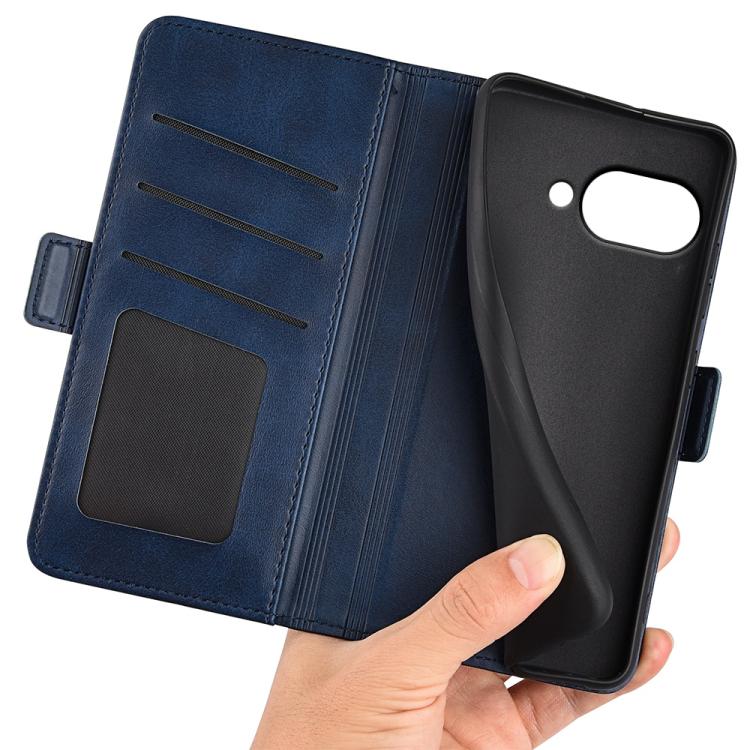 For Google Pixel 9a Dual-side Magnetic Buckle Horizontal Flip Leather Phone Case