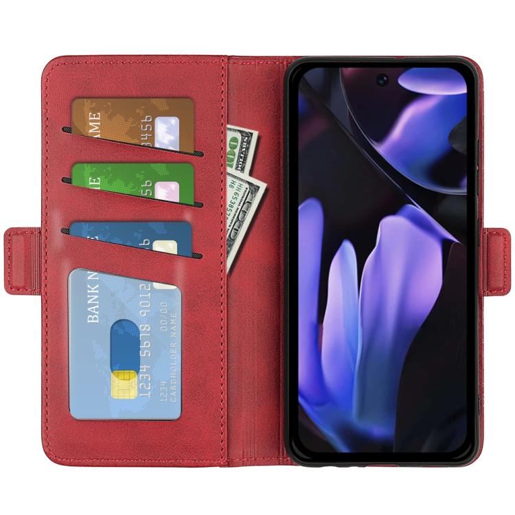For Google Pixel 9a Dual-side Magnetic Buckle Horizontal Flip Leather Phone Case