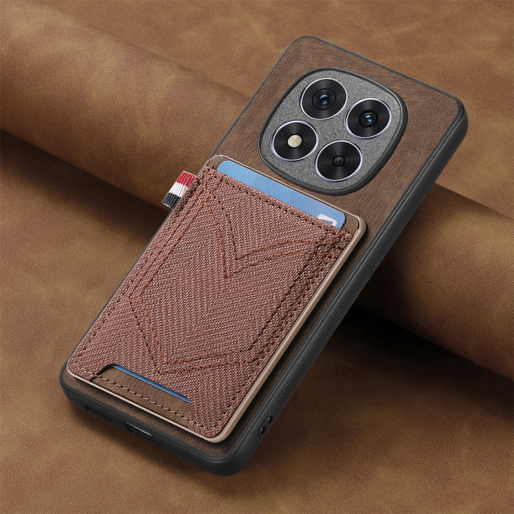 For Xiaomi Redmi Note 14 5G Denim Texture Leather Skin Phone Case with Card Slot