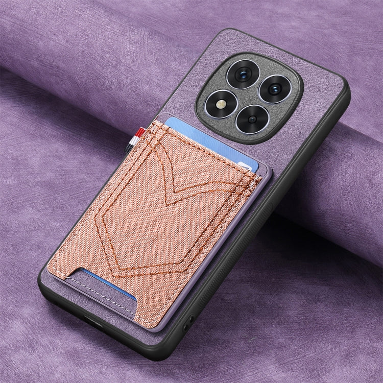 For Xiaomi Redmi Note 14 5G Denim Texture Leather Skin Phone Case with Card Slot