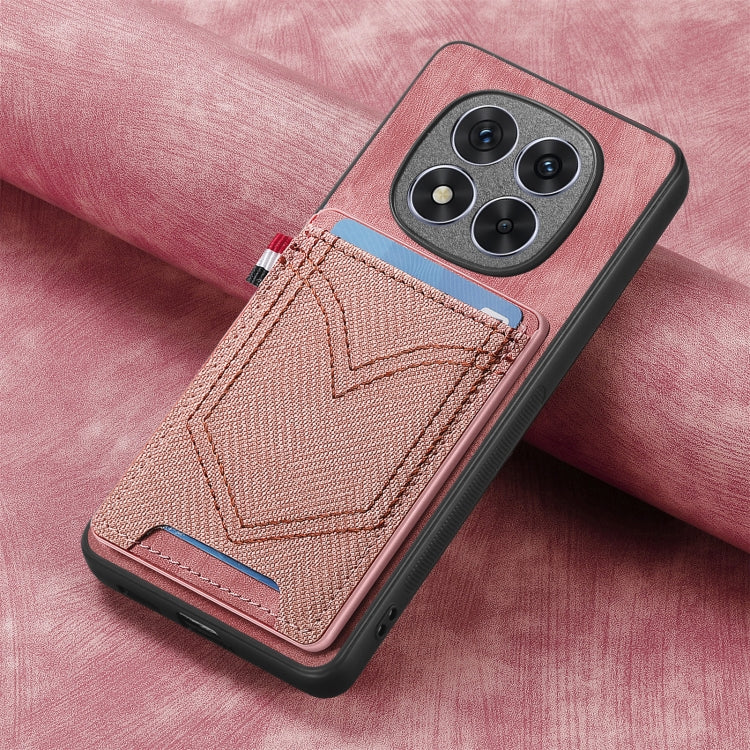 For Xiaomi Redmi Note 14 Pro 5G Denim Texture Leather Skin Phone Case with Card Slot