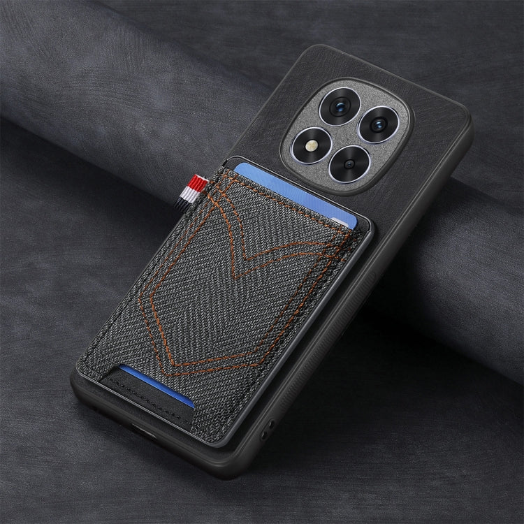 For Xiaomi Redmi Note 14 Pro+ 5G Denim Texture Leather Skin Phone Case with Card Slot