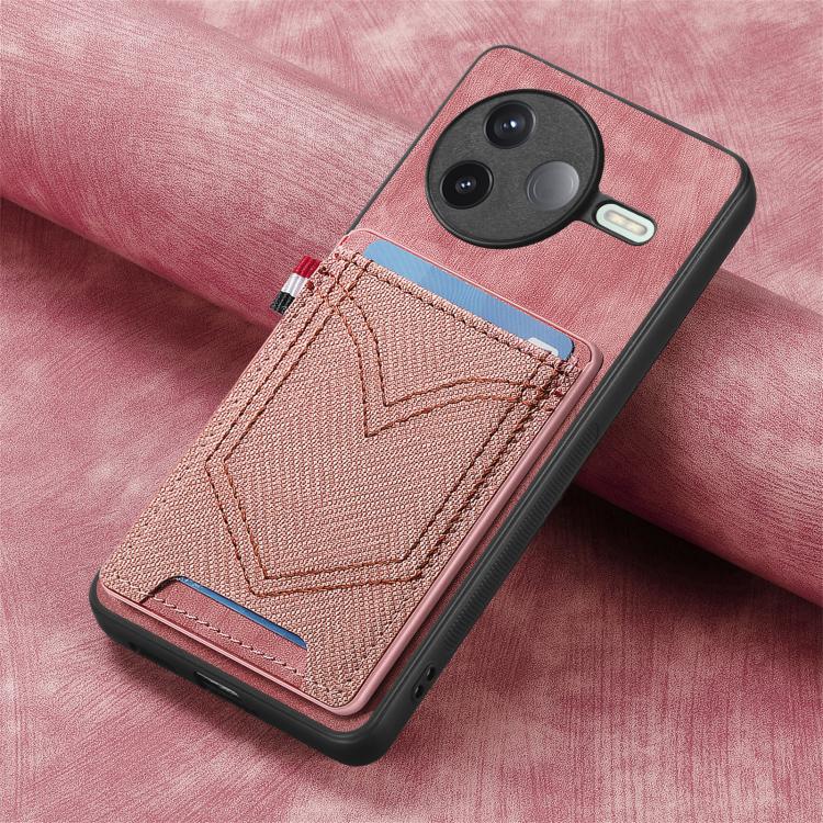 For Redmi K80 / Poco F7 Pro Denim Texture Leather Skin Phone Case with Card Slot
