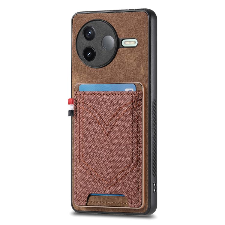 For Redmi K80 Pro / Poco F7 Ultra Denim Texture Leather Skin Phone Case with Card Slot