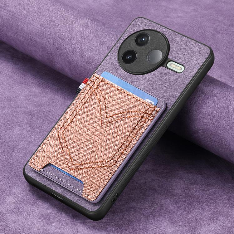For Redmi K80 Pro / Poco F7 Ultra Denim Texture Leather Skin Phone Case with Card Slot