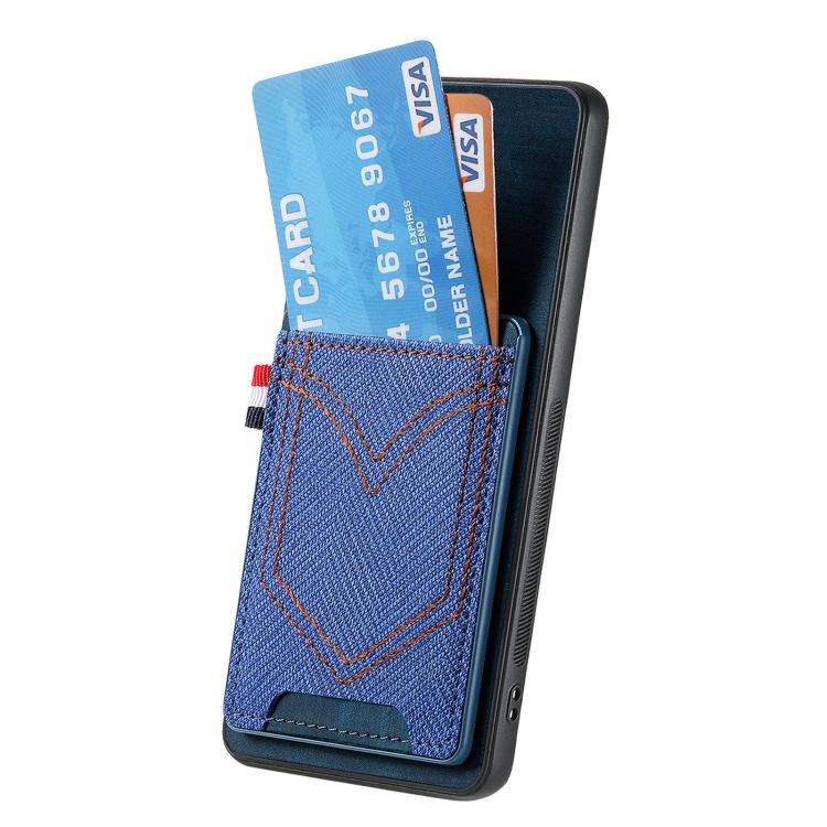 For Redmi 15C 5G / 4G Global 171mm Denim Texture Leather Skin Phone Case with Card Slot