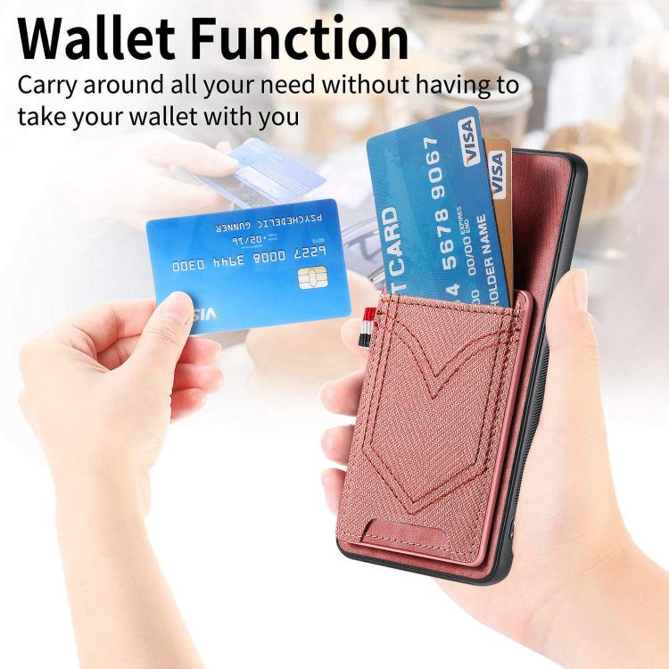 For Redmi 15C 5G / 4G Global 171mm Denim Texture Leather Skin Phone Case with Card Slot