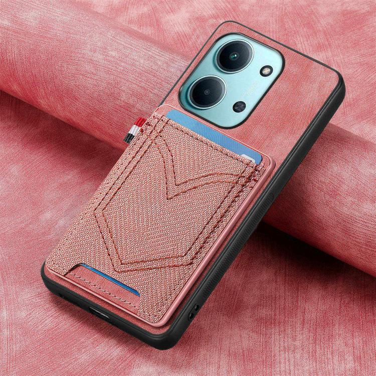 For Redmi 15C 5G / 4G Global 171mm Denim Texture Leather Skin Phone Case with Card Slot
