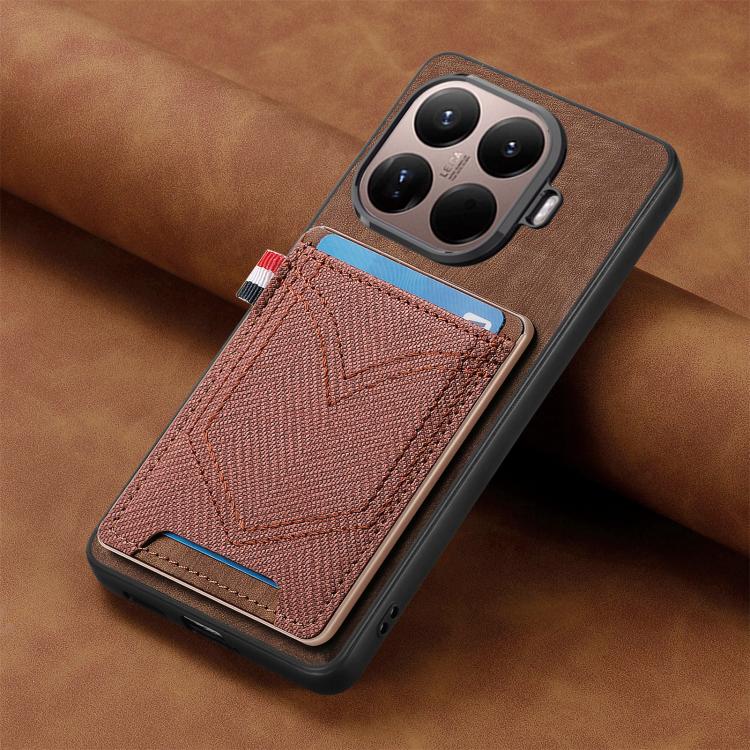 For Xiaomi 15T Denim Texture Leather Skin Phone Case with Card Slot