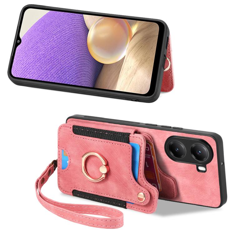 For Xiaomi Poco X7 Pro Retro Skin-feel Ring Multi-card RFID Wallet Phone Case